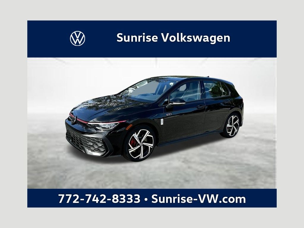 Black 2026 Volkswagen Golf GTI Hatchback Front-Wheel Drive 7-Speed Dual Clutch