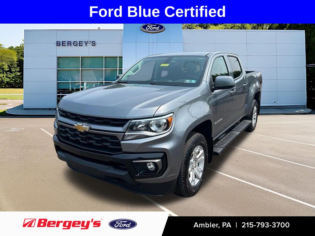 Gray (Satin Steel Metallic) 2022 Chevrolet Colorado Pickup Truck Four-Wheel Drive 8-Speed Automatic