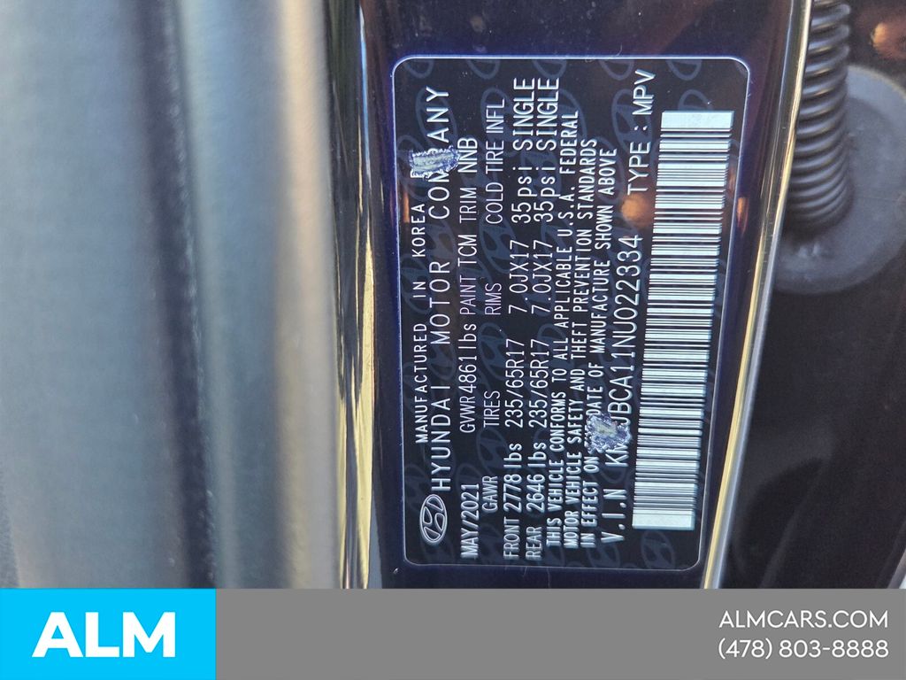 Used 2022 Black Hyundai Blue image 12