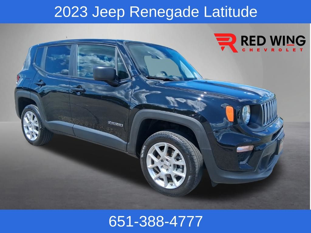 Black Clearcoat 2023 Jeep Renegade SUV / Crossover Four-Wheel Drive 9-Speed Automatic