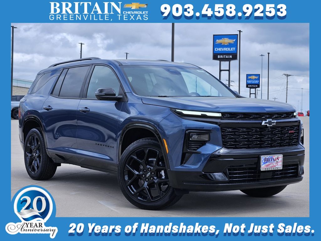 Lakeshore Blue Metallic 2026 Chevrolet Traverse RS FWD SUV / Crossover Front-Wheel Drive 8-Speed Automatic