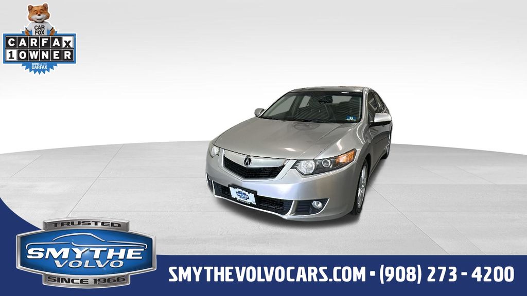 Silver 2010 Acura TSX Sedan Front-Wheel Drive 5-Speed Automatic