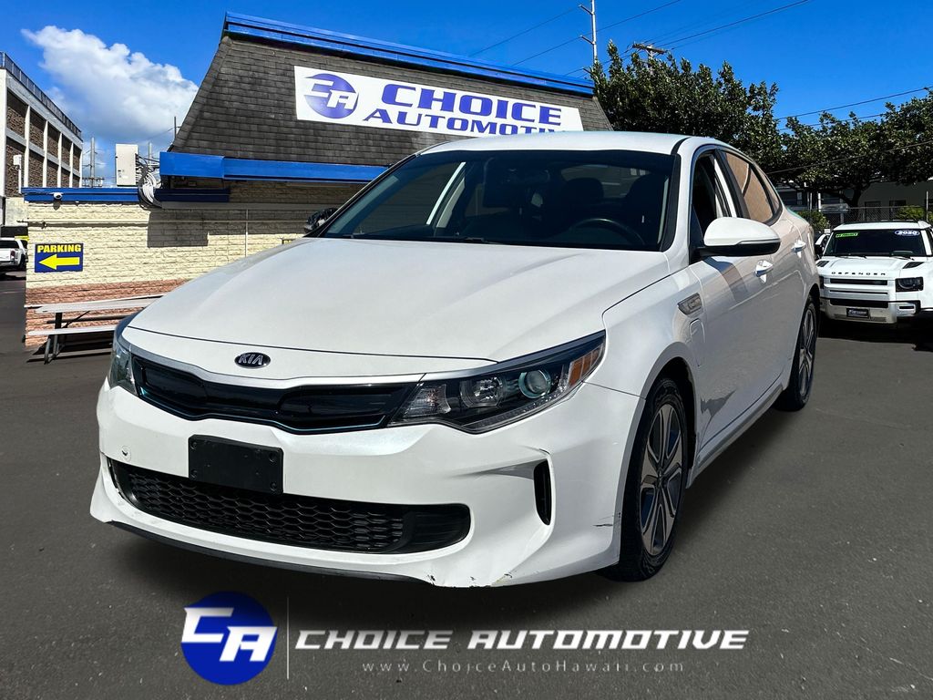 Snow White Pearl 2018 Kia Optima Hybrid Plug-In EX FWD Sedan Front-Wheel Drive 6-Speed Automatic