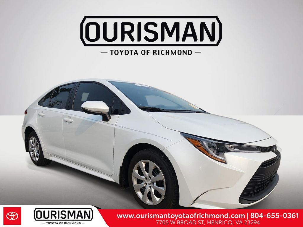 White (Wind Chill Pearl) 2025 Toyota Corolla Sedan Front-Wheel Drive Continuously Variable Transmission