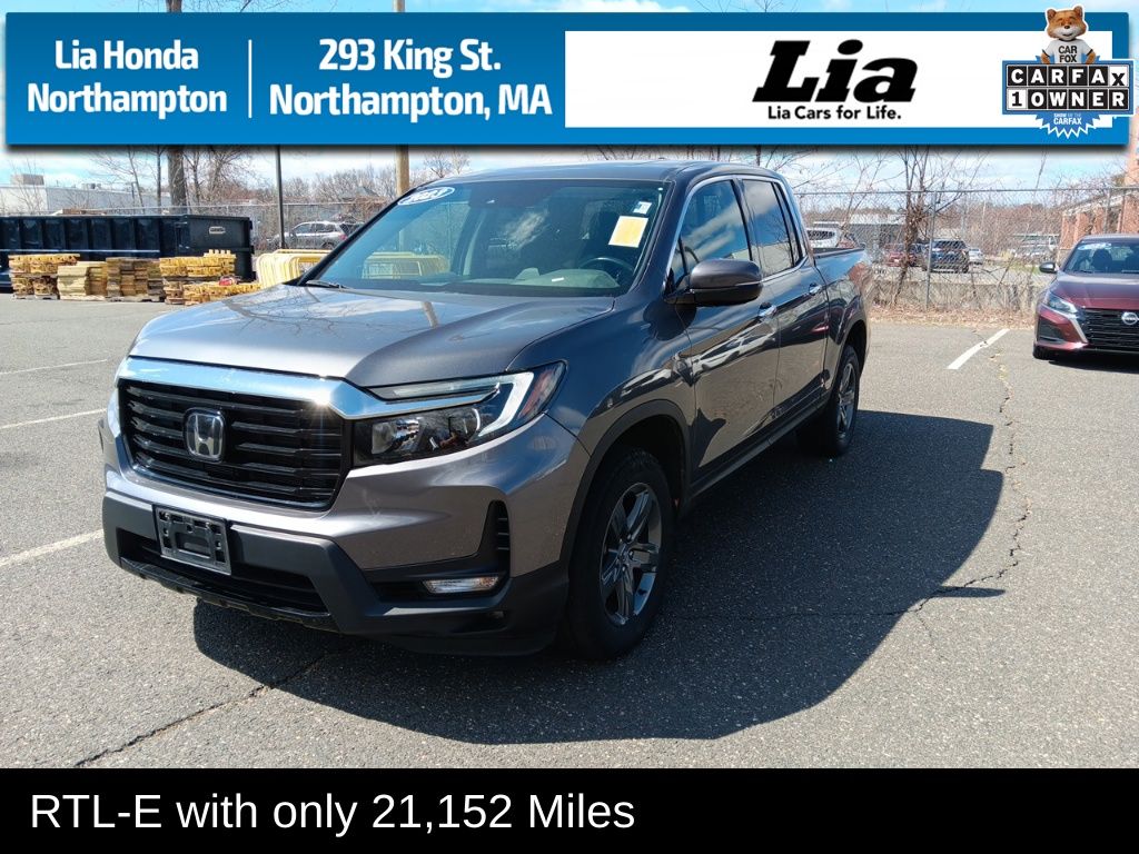 Gray (Modern Steel Metallic) 2023 Honda Ridgeline RTL-E AWD Pickup Truck All-Wheel Drive 9-Speed Automatic