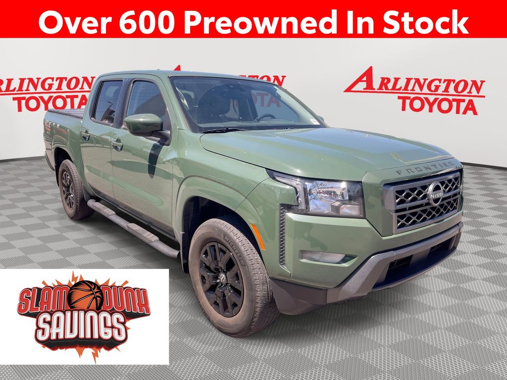 Tactical Green Metallic 2024 Nissan Frontier SV Crew Cab 4WD Pickup Truck Four-Wheel Drive 9-Speed Automatic Overdrive