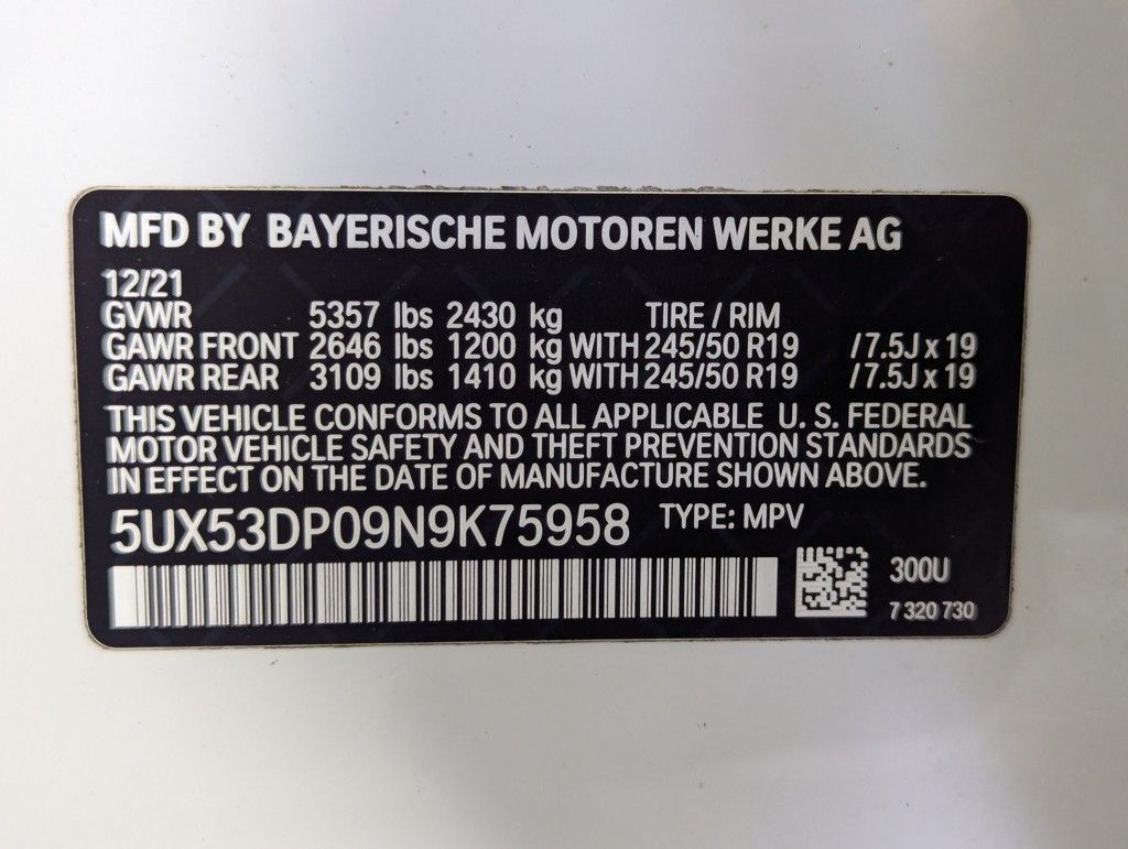 2022 BMW X3 xDrive30i photo
