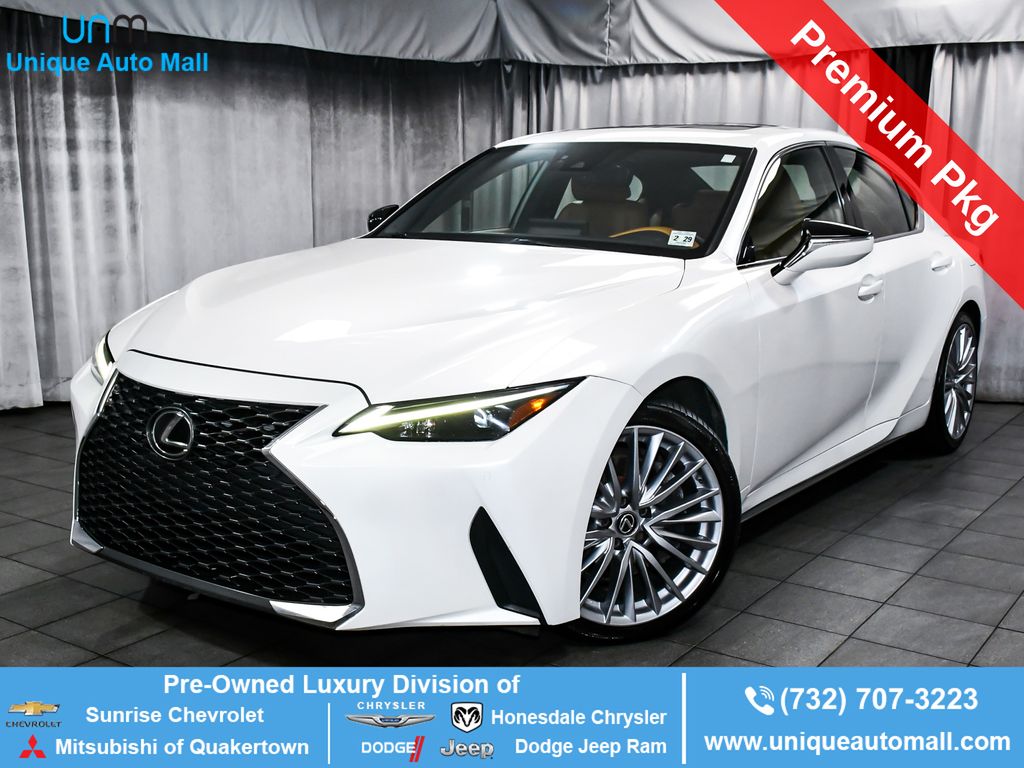 Eminent White Pearl 2022 Lexus IS Sedan All-Wheel Drive 6-Speed Automatic
