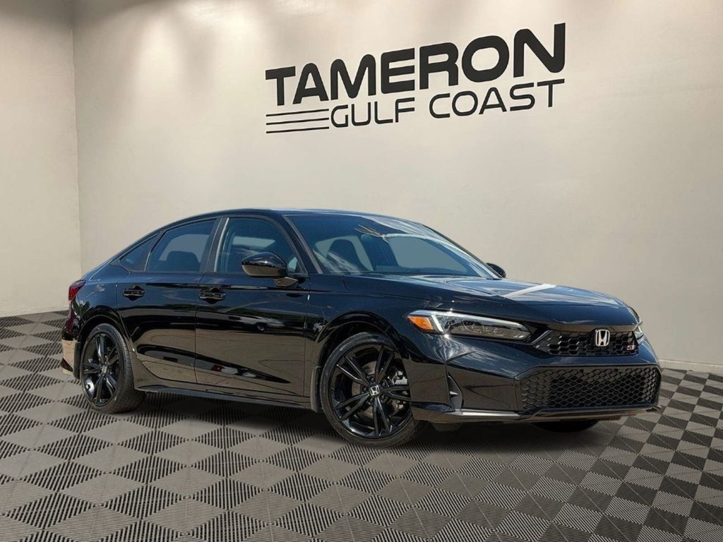 Crystal Black Pearl 2025 Honda Civic Sedan 6-Speed Manual