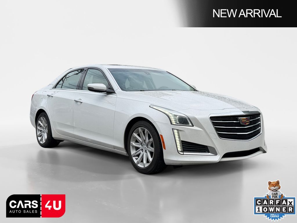 Crystal White Tricoat 2016 Cadillac CTS 2.0T RWD Sedan Rear-Wheel Drive 8-Speed Automatic