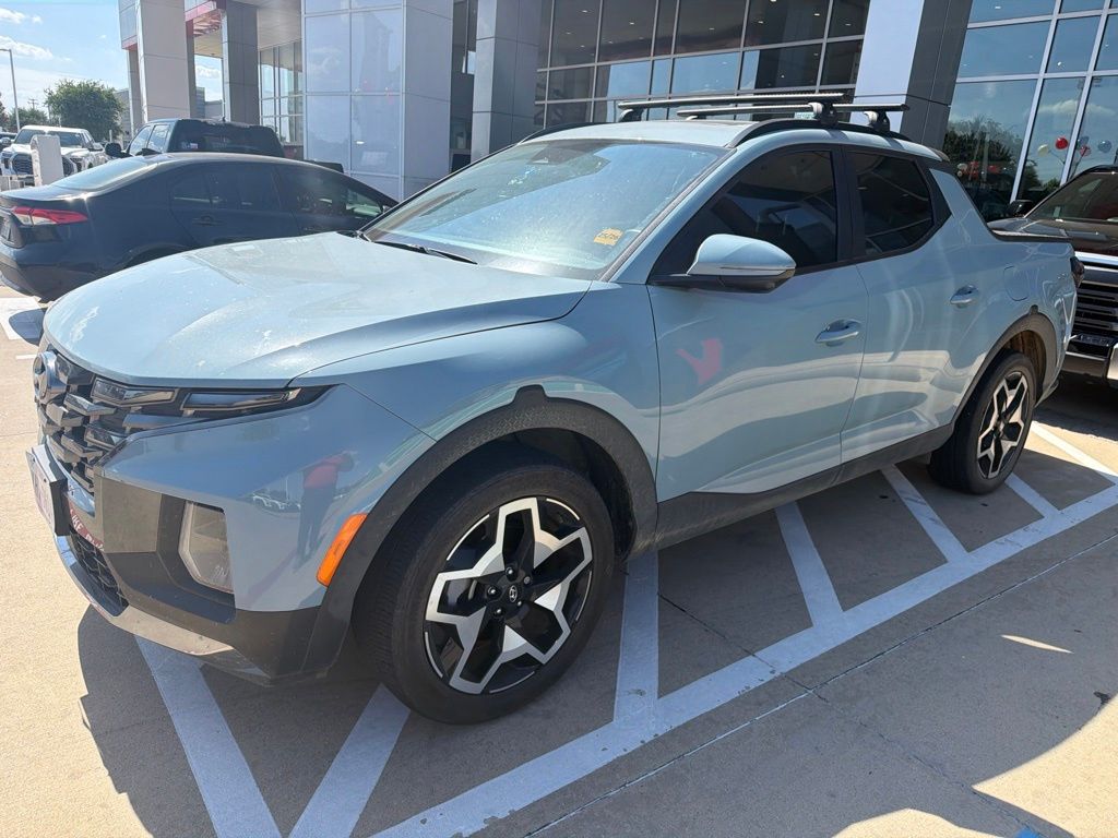 Blue / Stone 2024 Hyundai Santa Cruz Pickup Truck All-Wheel Drive Automatic