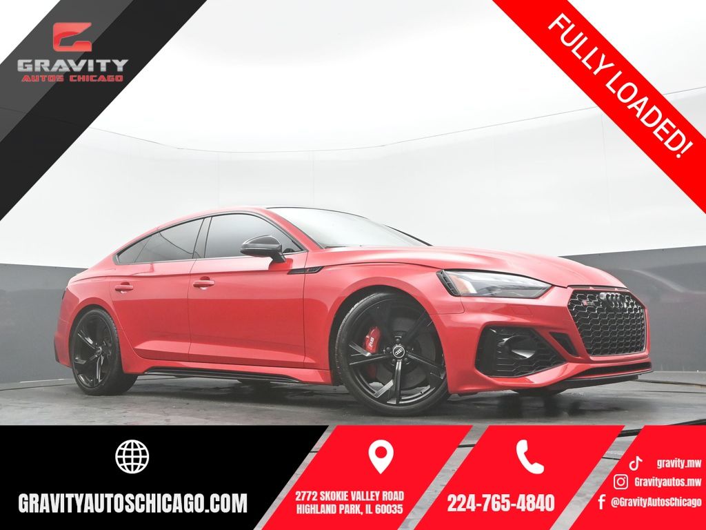Orange (Tango Red Metallic) 2021 Audi RS 5 Sportback Sedan All-Wheel Drive 8-Speed Automatic