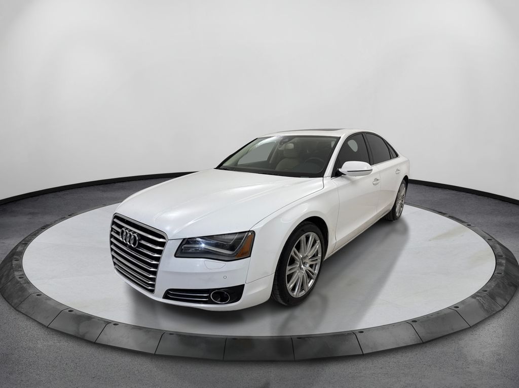 White 2014 Audi A8 Sedan All-Wheel Drive 8-Speed Automatic