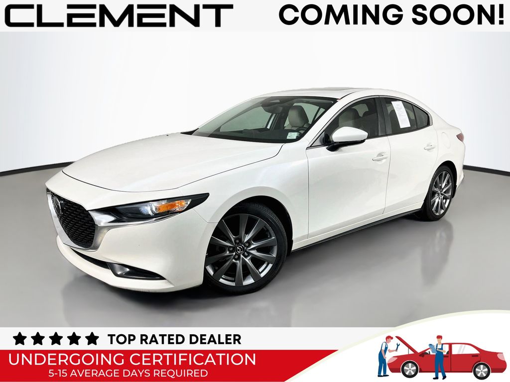 Snowflake White Pearl Mica 2024 Mazda MAZDA3 Sedan Front-Wheel Drive 6-Speed Automatic