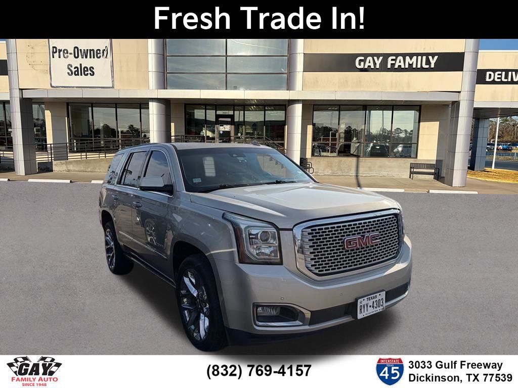 Sparkling Silver Metallic 2017 GMC Yukon Denali SUV / Crossover 4X2 8-Speed Automatic Overdrive