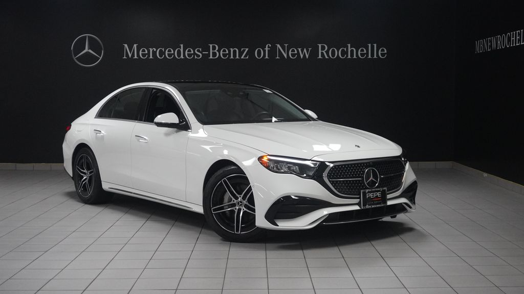 Polar White 2024 Mercedes-Benz E-Class Sedan All-Wheel Drive 9-Speed Automatic