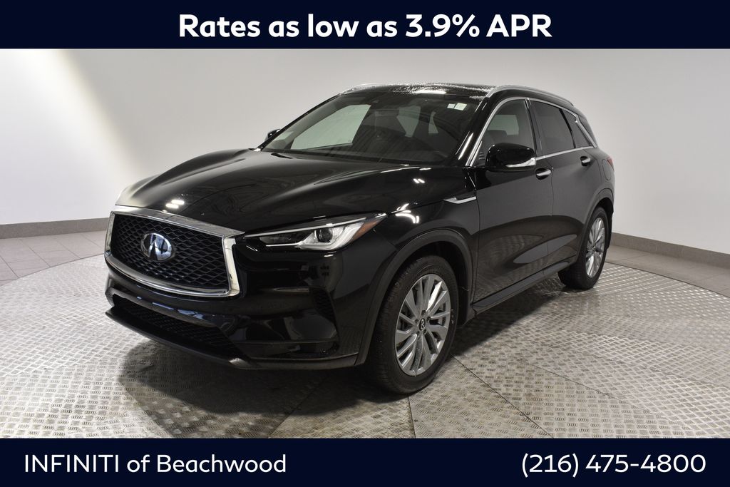 Black Obsidian 2025 INFINITI QX50 Luxe AWD SUV / Crossover All-Wheel Drive Continuously Variable Transmission