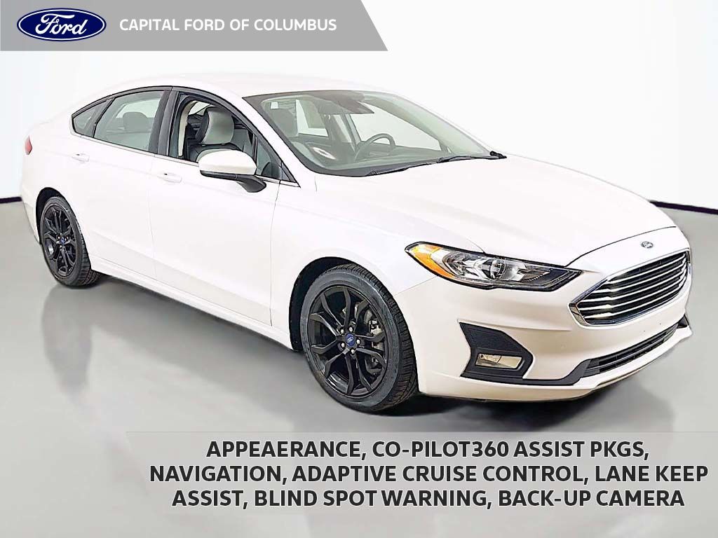 White Platinum Metallic Tri-Coat 2019 Ford Fusion SE Sedan Front-Wheel Drive 6-Speed Automatic