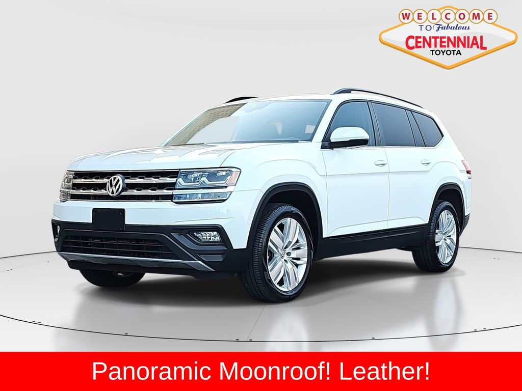 Pure White 2020 Volkswagen Atlas SE FWD with Technology SUV / Crossover Front-Wheel Drive 8-Speed Automatic