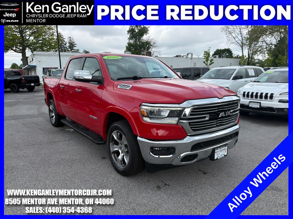 Flame Red Clearcoat 2020 RAM 1500 Pickup Truck Four-Wheel Drive 8-Speed Automatic
