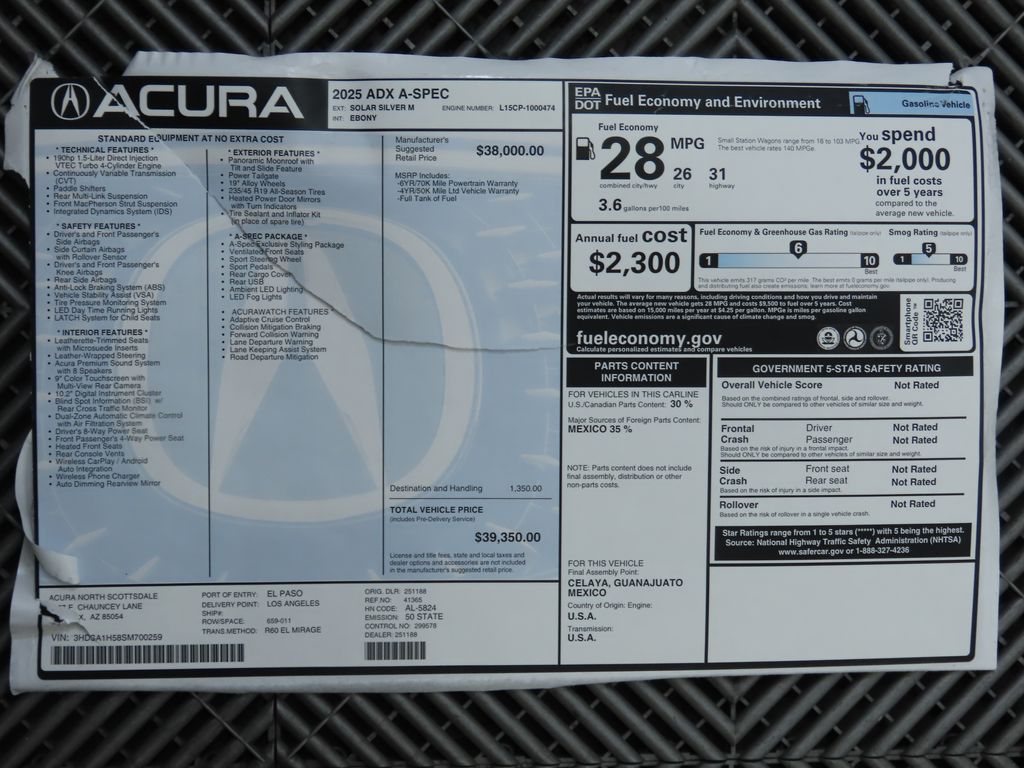 2025 Acura ADX A-SPEC 9