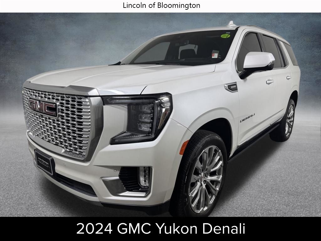 White Frost Tricoat 2024 GMC Yukon SUV / Crossover Four-Wheel Drive 10-Speed Automatic
