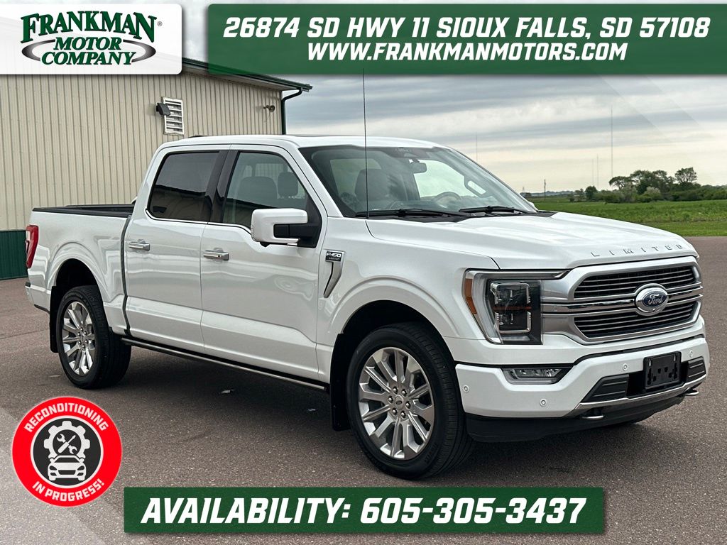Star White Metallic Tri-Coat 2021 Ford F-150 Limited SuperCrew 4WD Pickup Truck Four-Wheel Drive Automatic