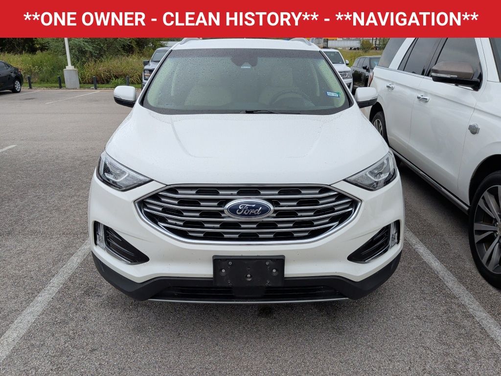 2020 Ford Edge SEL White at DeMontrond Ford