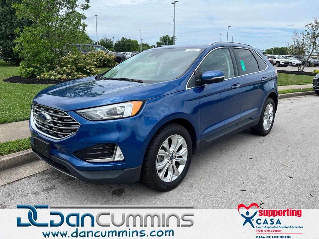 Blue Metallic 2020 Ford Edge SUV / Crossover Front-Wheel Drive 8-Speed Automatic