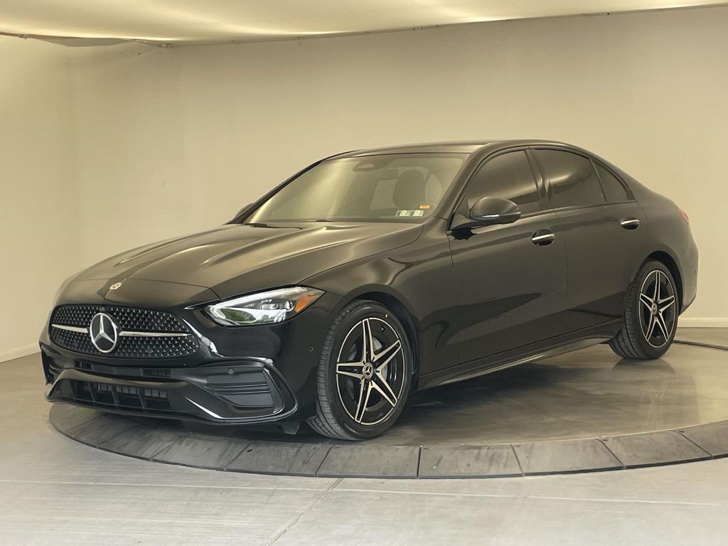 Obsidian Black Metallic 2024 Mercedes-Benz C-Class C 300 4MATIC Sedan All-Wheel Drive 9-Speed Automatic