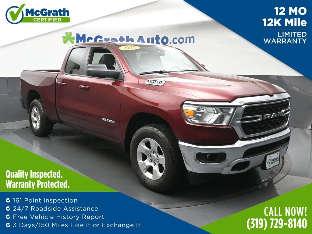 Delmonico Red Pearlcoat 2022 RAM 1500 Pickup Truck Four-Wheel Drive 8-Speed Automatic