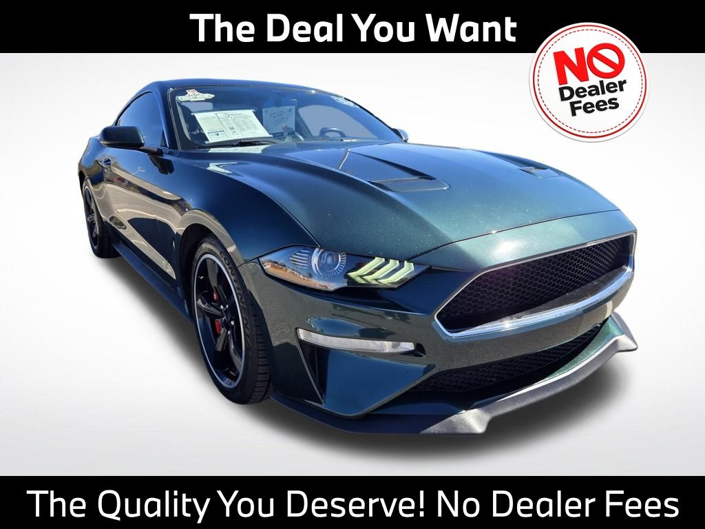 Dark Highland Green Metallic 2019 Ford Mustang Bullitt Coupe RWD Coupe Rear-Wheel Drive 6-Speed Manual