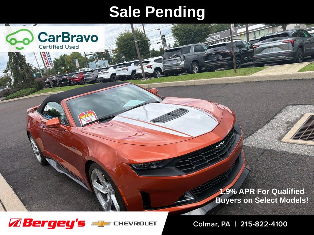Vivid Orange Metallic 2024 Chevrolet Camaro Convertible Rear-Wheel Drive Automatic