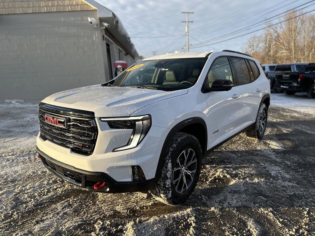 Summit White 2026 GMC Acadia AT4 AWD SUV / Crossover Four-Wheel Drive 8-Speed Automatic