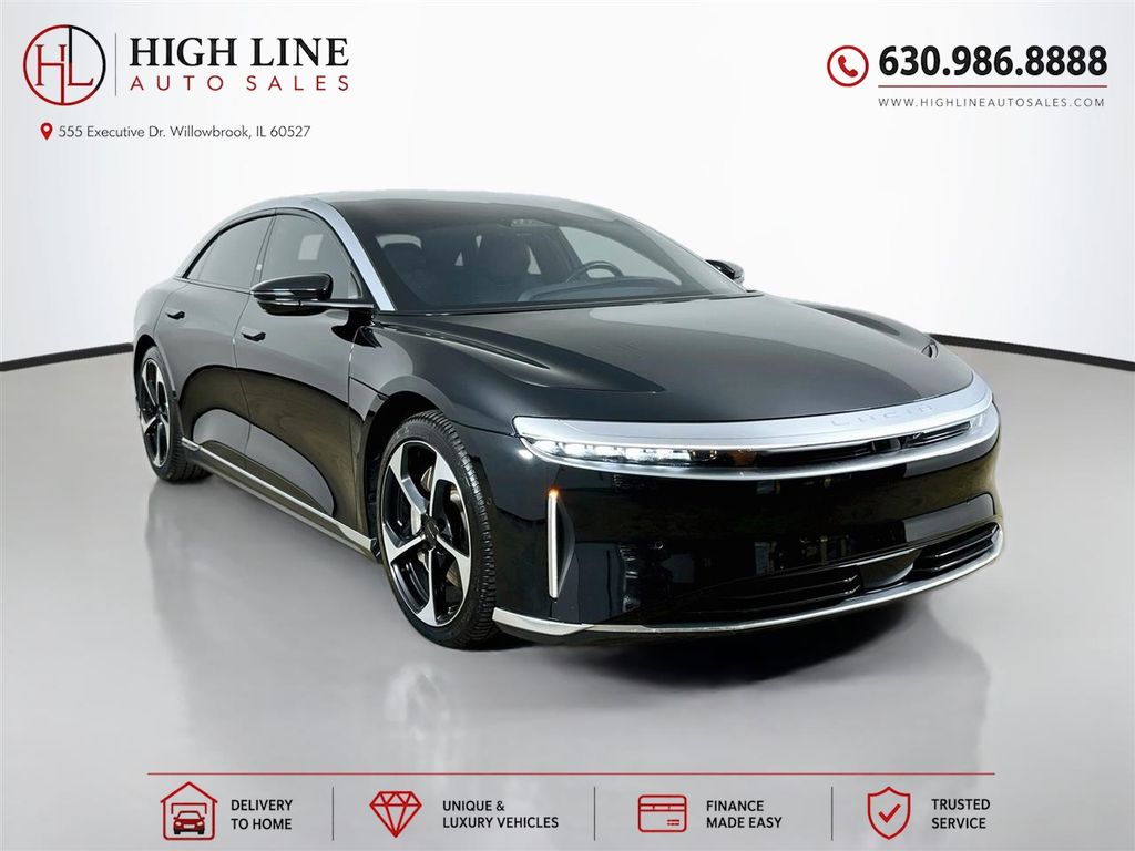 Black 2023 Lucid Air Sedan All-Wheel Drive 1-Speed Automatic