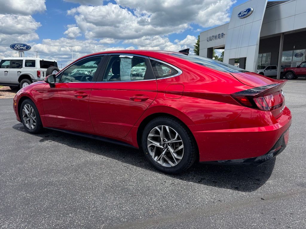 2021 Hyundai Sonata SEL Red at Phil Fitts Ford