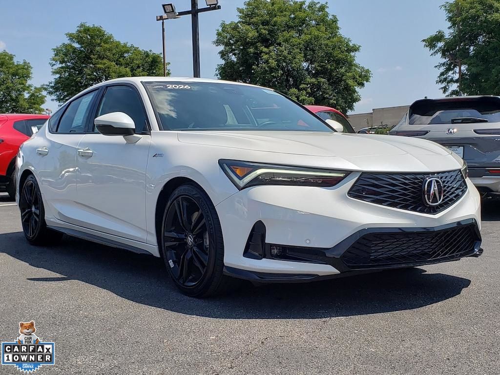 Platinum White Pearl 2026 Acura Integra Sedan Front-Wheel Drive Continuously Variable Transmission