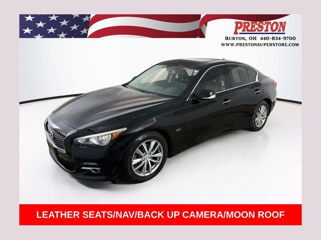 Black Obsidian 2016 INFINITI Q50 Sedan All-Wheel Drive 7-Speed Automatic