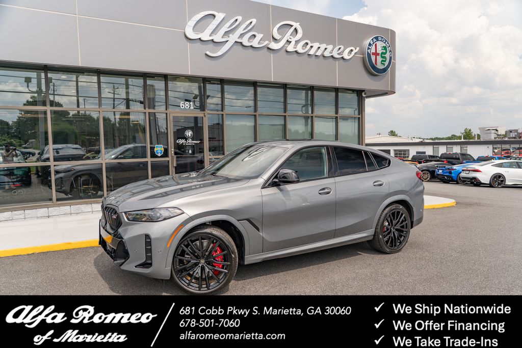 Gray (Skyscraper Grey Metallic) 2025 BMW X6 SUV / Crossover All-Wheel Drive 8-Speed Automatic