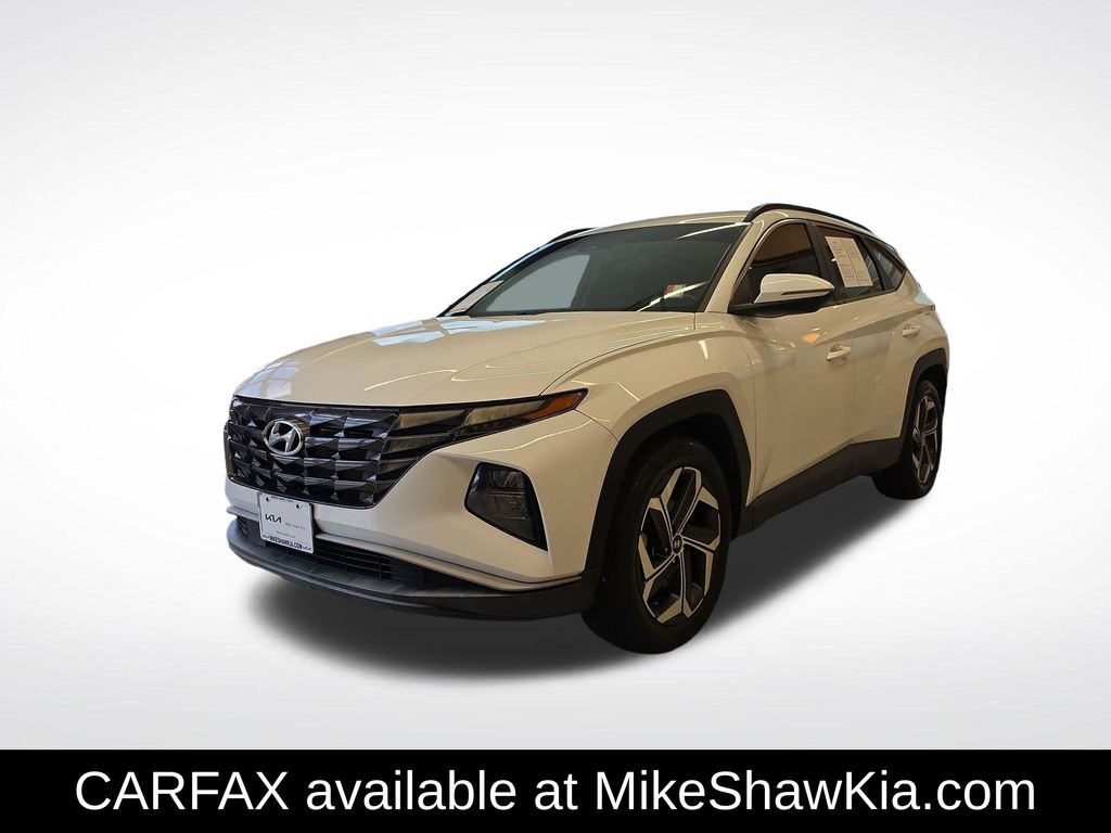 Quartz White 2022 Hyundai Tucson SUV / Crossover Front-Wheel Drive 8-Speed Automatic