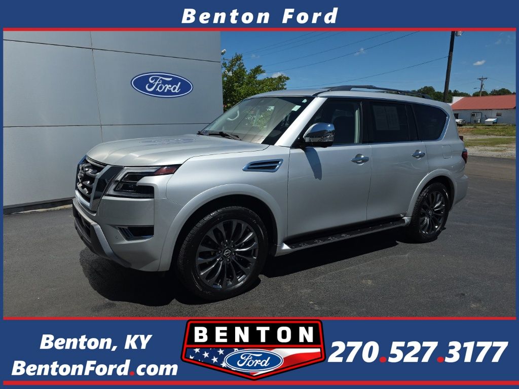 Brilliant Silver Metallic 2023 Nissan Armada SUV / Crossover Four-Wheel Drive 7-Speed Automatic