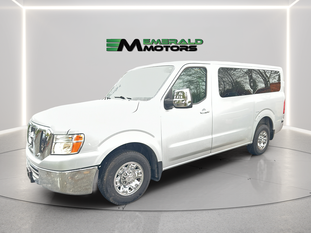 Silver 2014 Nissan NV Passenger 3500 HD SV V6 Van 4X2 5-Speed Automatic