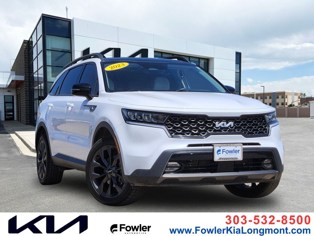 Glacial White Pearl 2023 Kia Sorento SUV / Crossover All-Wheel Drive 8-Speed Dual Clutch