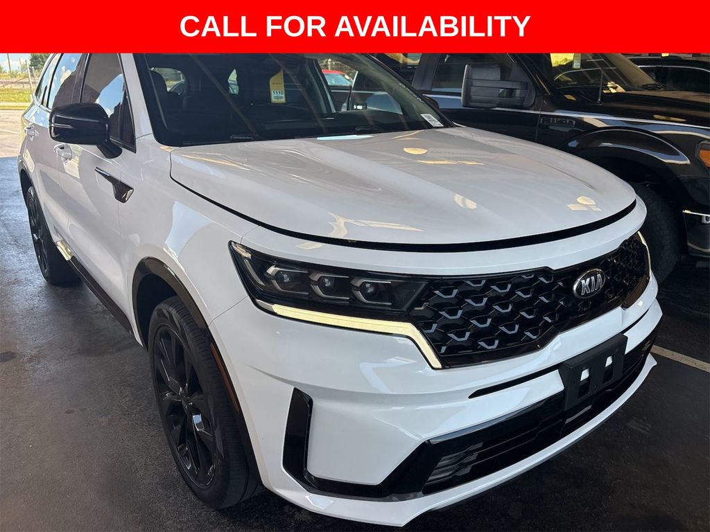 Glacial White Pearl 2021 Kia Sorento SUV / Crossover All-Wheel Drive 8-Speed Dual Clutch