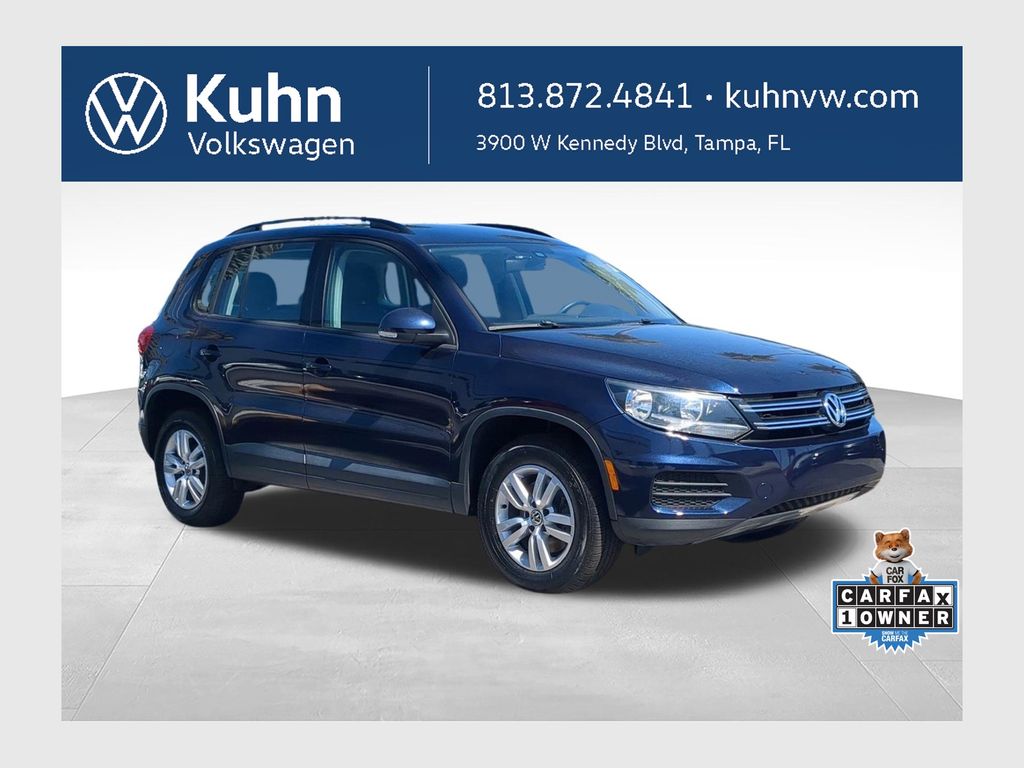 Night Blue Metallic 2016 Volkswagen Tiguan SUV / Crossover Front-Wheel Drive 6-Speed Automatic