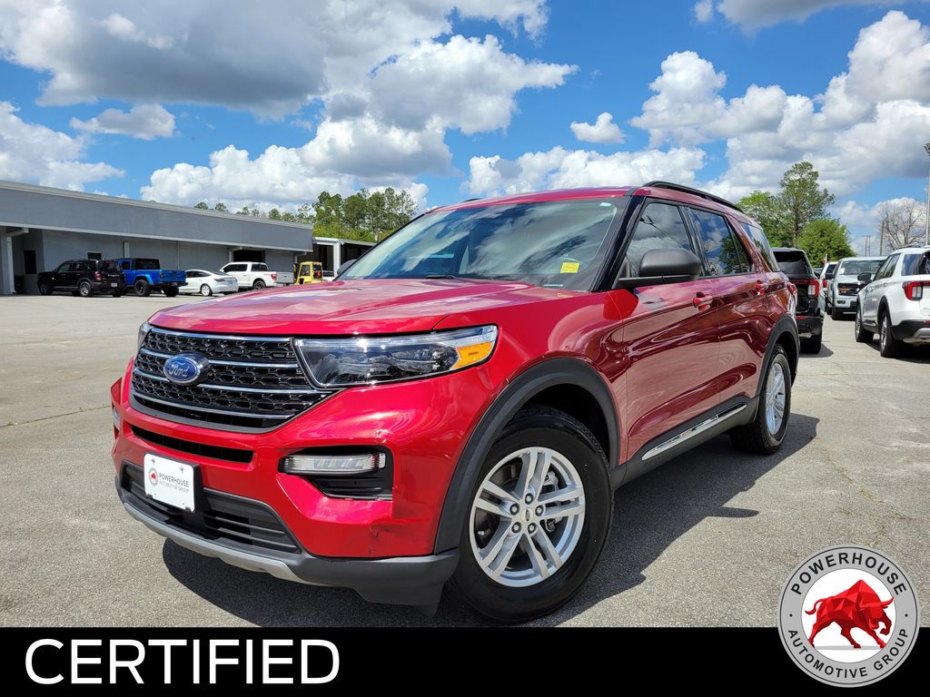Red 2020 Ford Explorer XLT RWD SUV / Crossover Rear-Wheel Drive Automatic