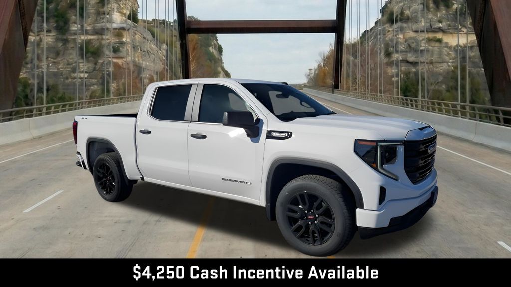 Summit White 2026 GMC Sierra 1500 Pro Crew Cab 4WD Pickup Truck Four-Wheel Drive Automatic