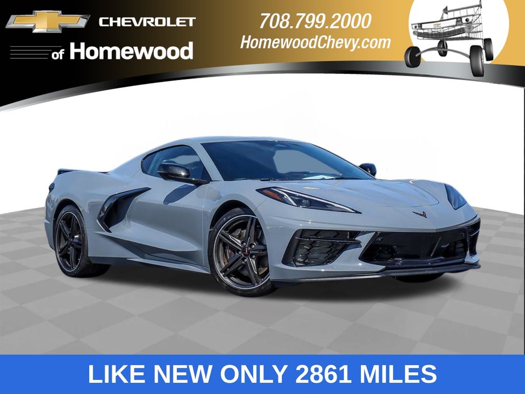 Sea Wolf Gray Tricoat 2024 Chevrolet Corvette Stingray 2LT Coupe RWD Coupe Rear-Wheel Drive 8-Speed Dual Clutch