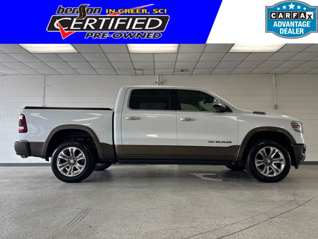 Ivory White 2019 RAM 1500 Pickup Truck Four-Wheel Drive 8-Speed Automatic