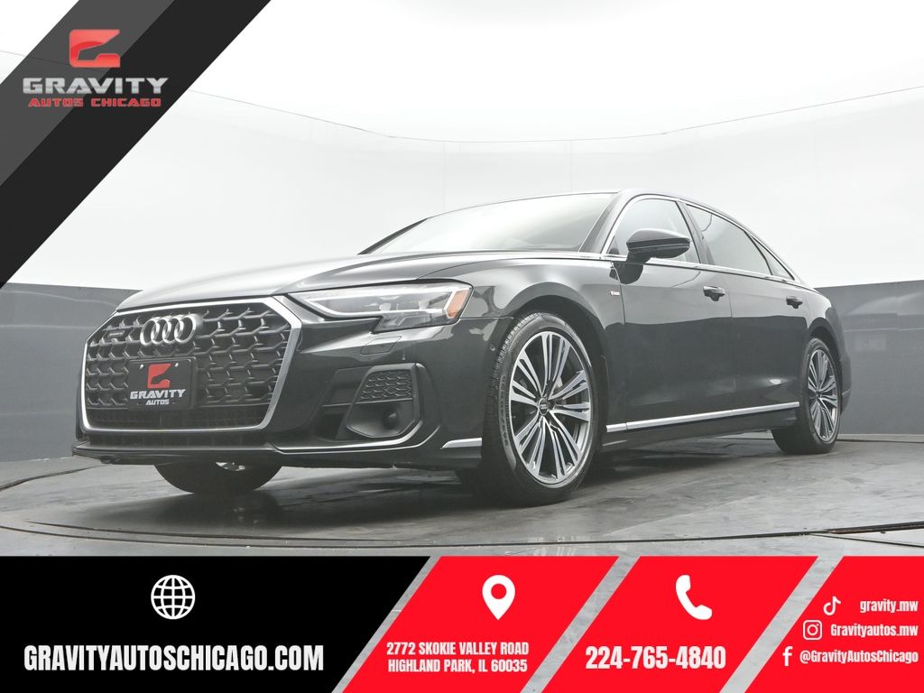 Vesuvius Gray Metallic 2023 Audi A8 Sedan All-Wheel Drive 8-Speed Automatic